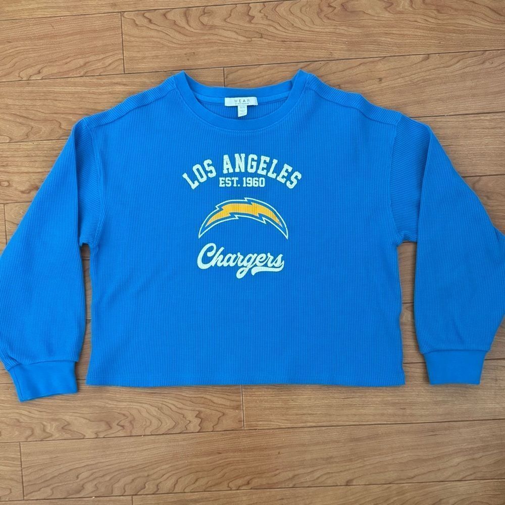WEAR Los Angeles Chargers Cropped Sweatshirt